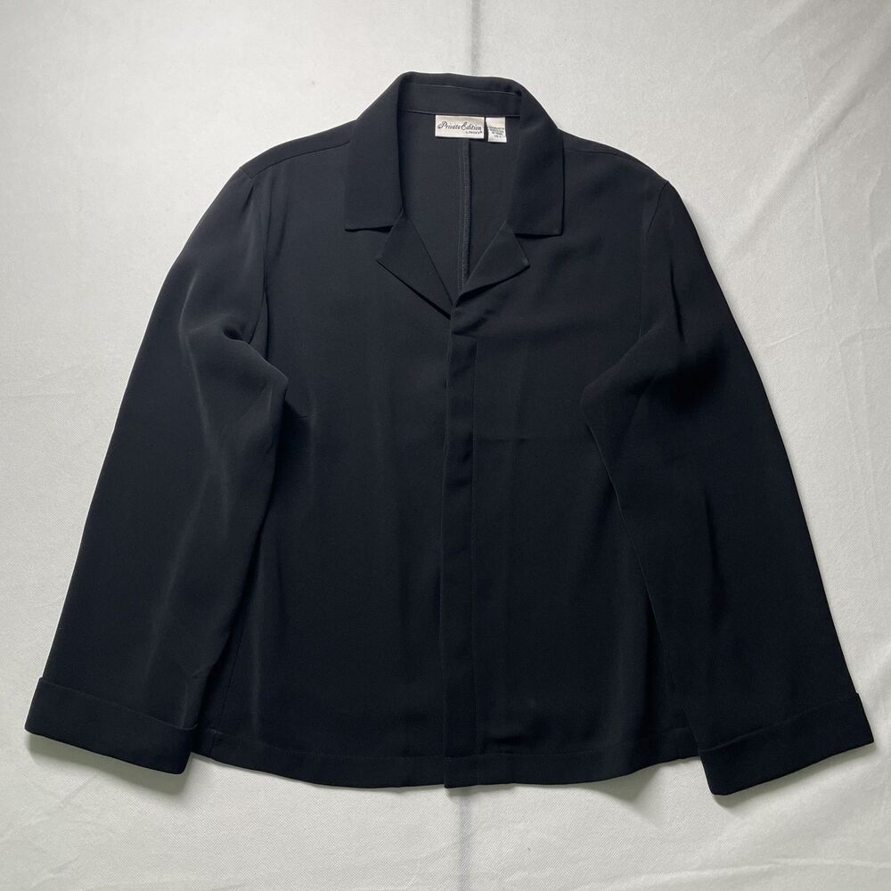 Vintage Private Edition by Chico's Black Blazer Jacket Women Size 3, XL